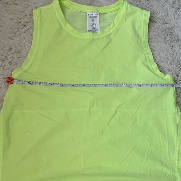NWOT ATHLETA  sz xxs Neon Yellow Women's Tank Top - Picture 6 of 7